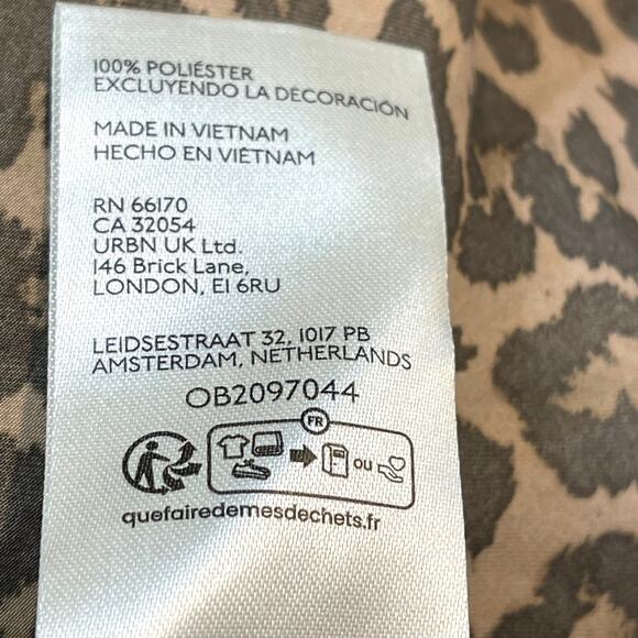 Free People Jos Animal Print Lace Satin Mini Slip Dress Sz Medium NEW (No Tags) - Picture 9 of 9